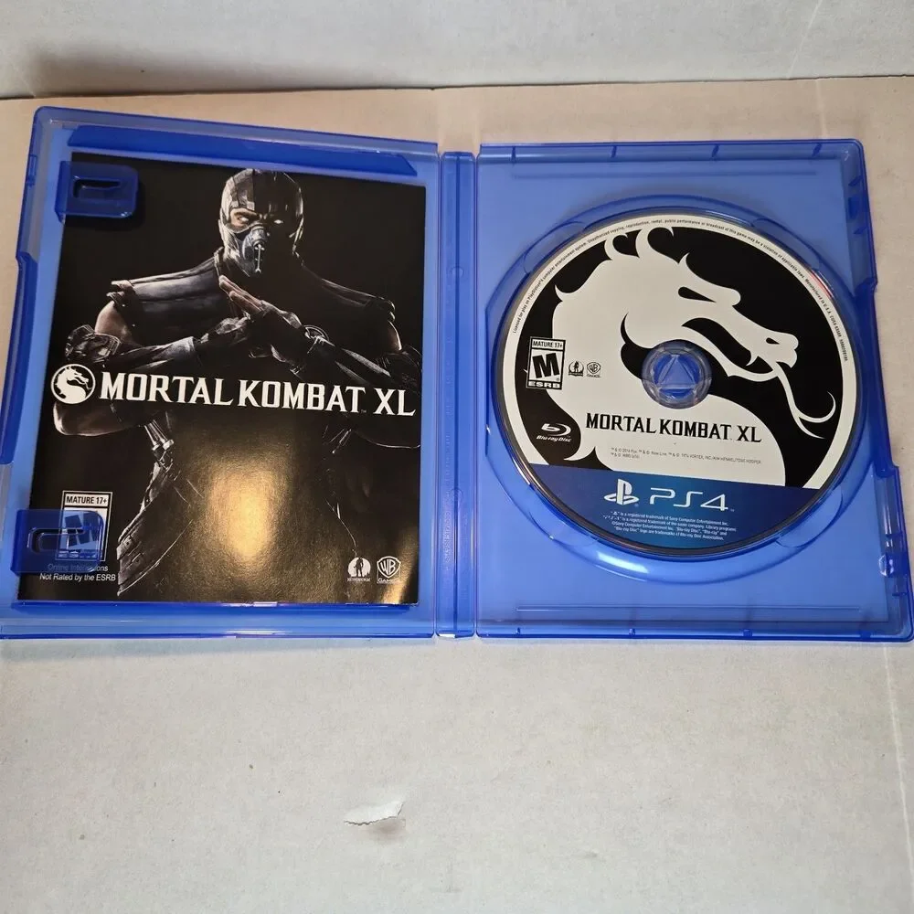 Mortal Kombat XL Sony PlayStation 4 PS4, 2016 WB - Complete w/ Manual CIB Tested